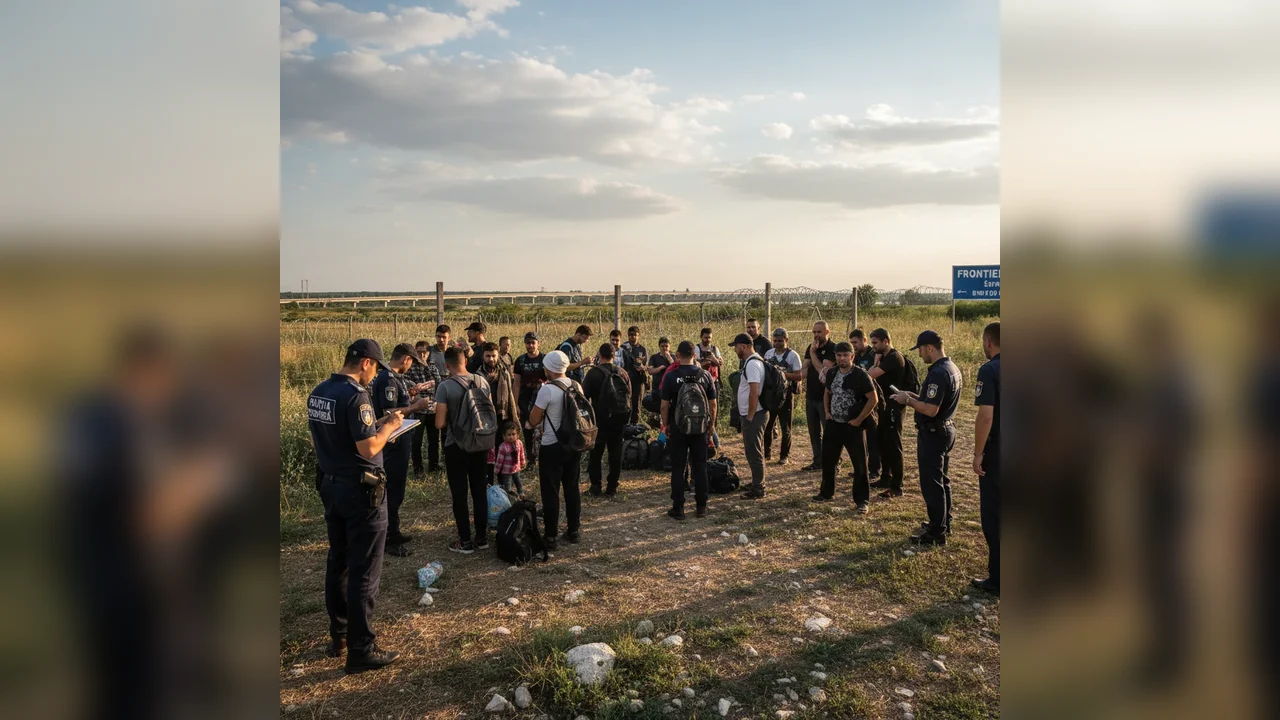 26 de migranți descoperiți la frontiera din zona Calafat de polițiștii de frontieră din Giurgiu