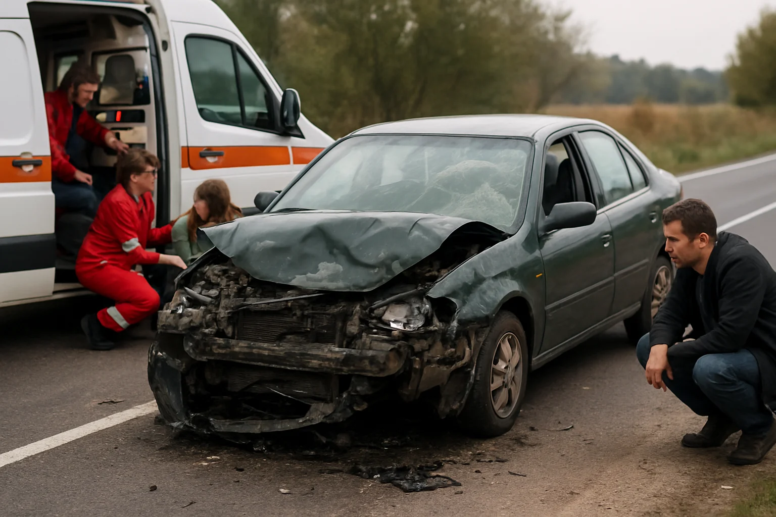 Accident rutier , duminică, în dreptul localității Daia. Patru persoane au avut nevoie de îngrijiri medicale…