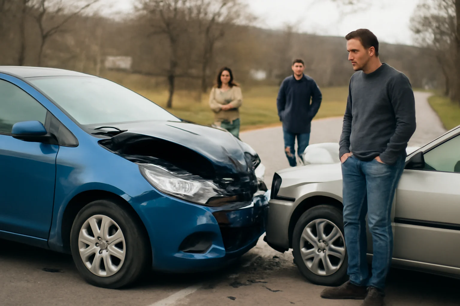 Accident rutier la Plopșoru, la orele prânzului, pe șoseaua care duce spre București