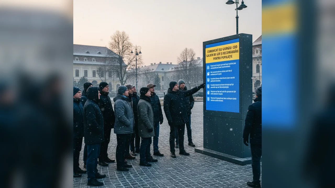 Avertizare de ger la Giurgiu: ISU transmite recomandări pentru populație