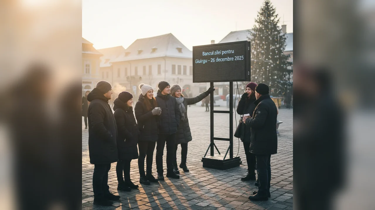 Bancul zilei pentru Giurgiu – 26 decembrie 2025