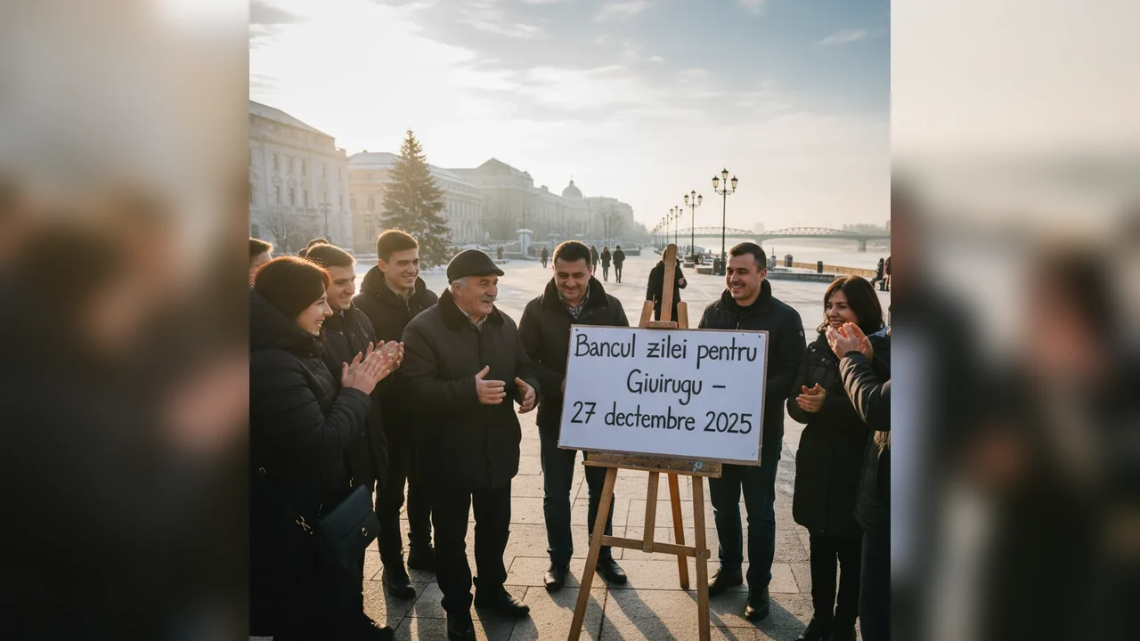 Bancul zilei pentru Giurgiu – 27 decembrie 2025