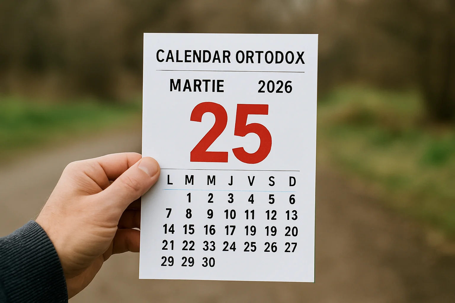 Calendar ortodox – 2026-03-25