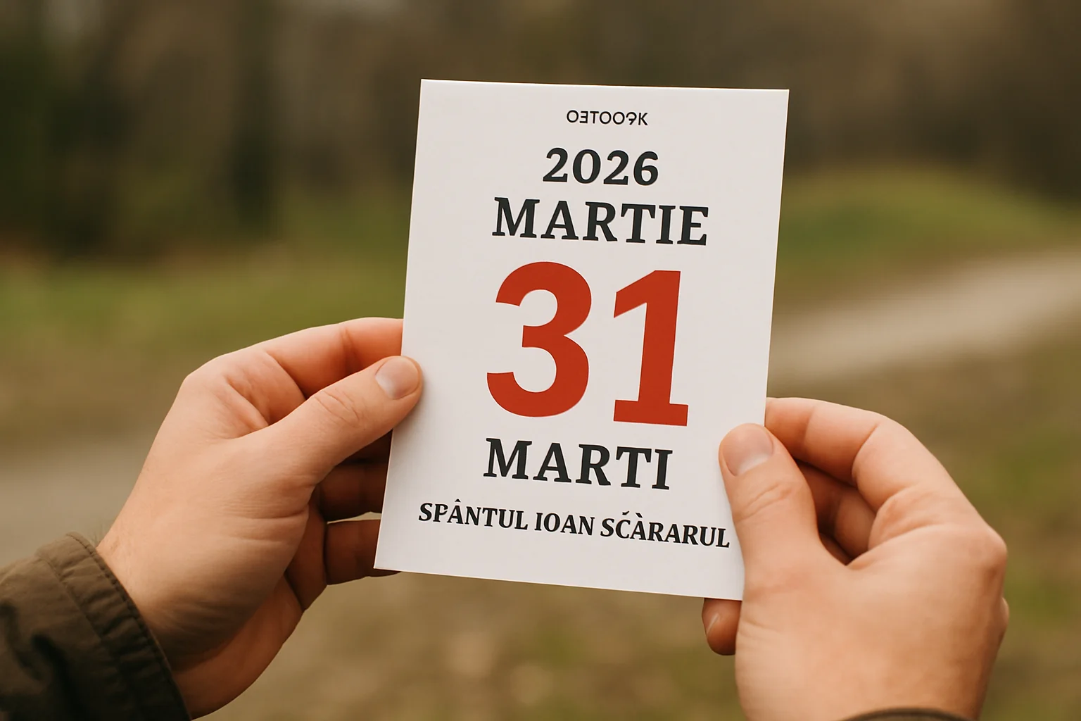 Calendar ortodox – 2026-03-31