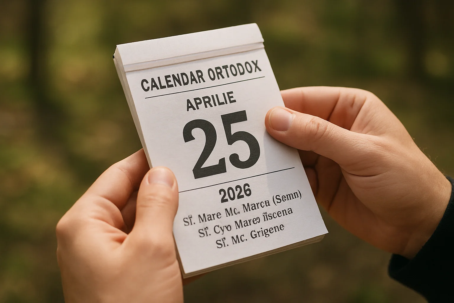 Calendar ortodox – 2026-04-25