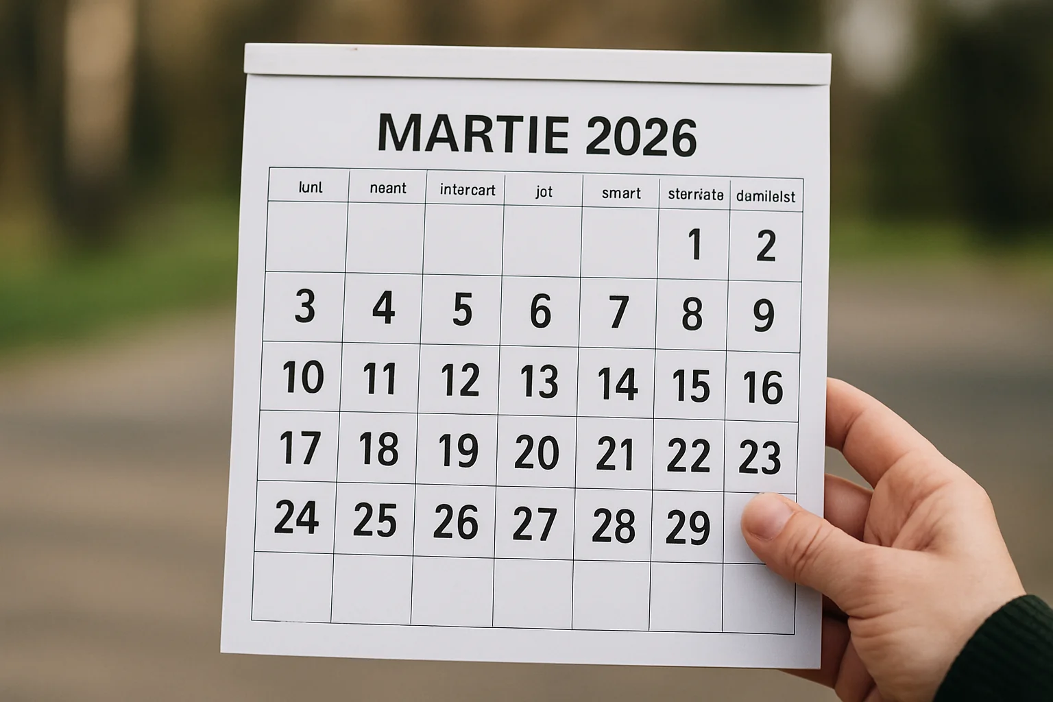Calendar ortodox – 26 martie 2026