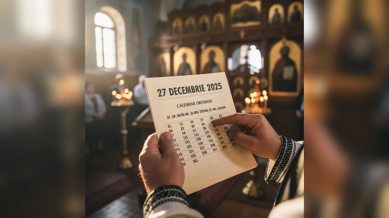 Calendar ortodox – 27 decembrie 2025