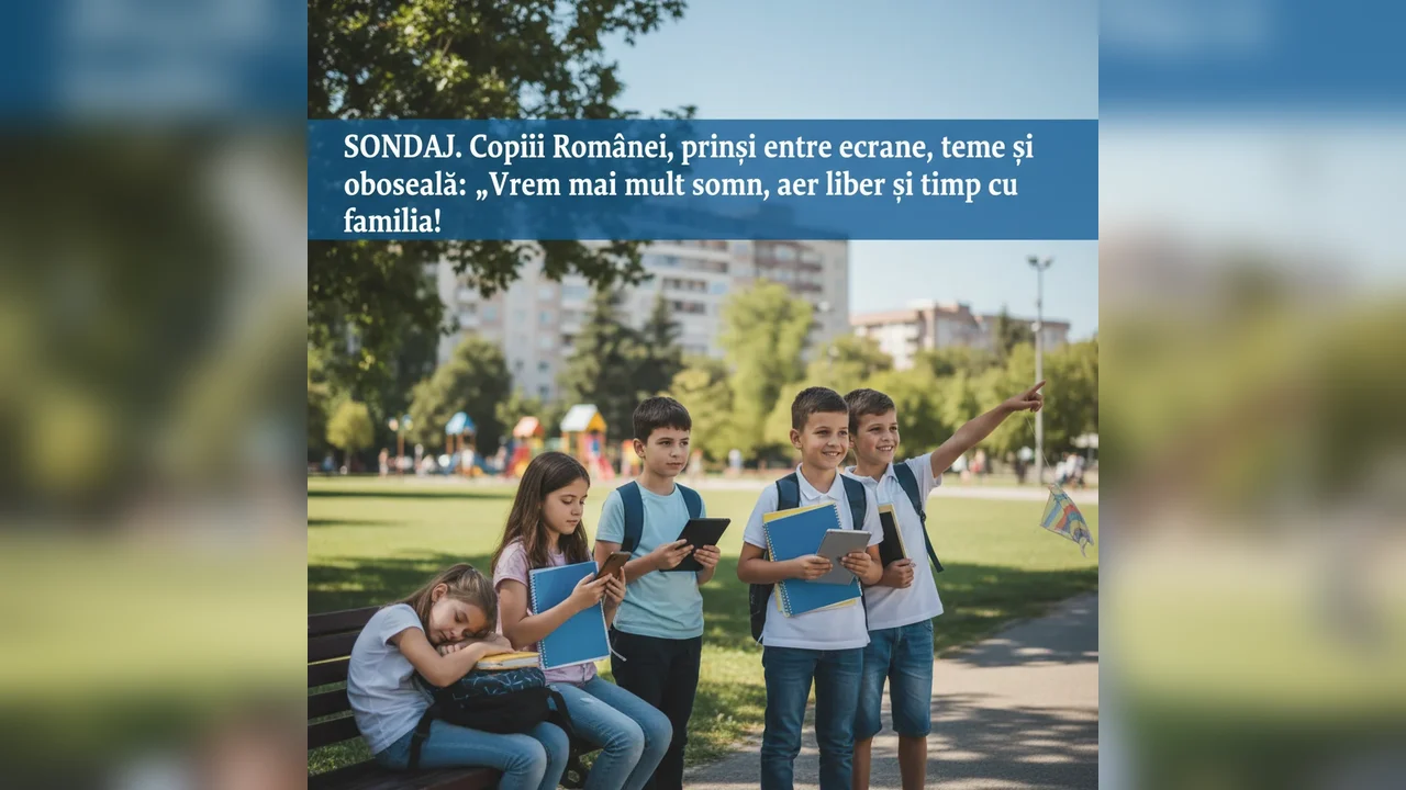 Copiii României își doresc somn și timp în natură