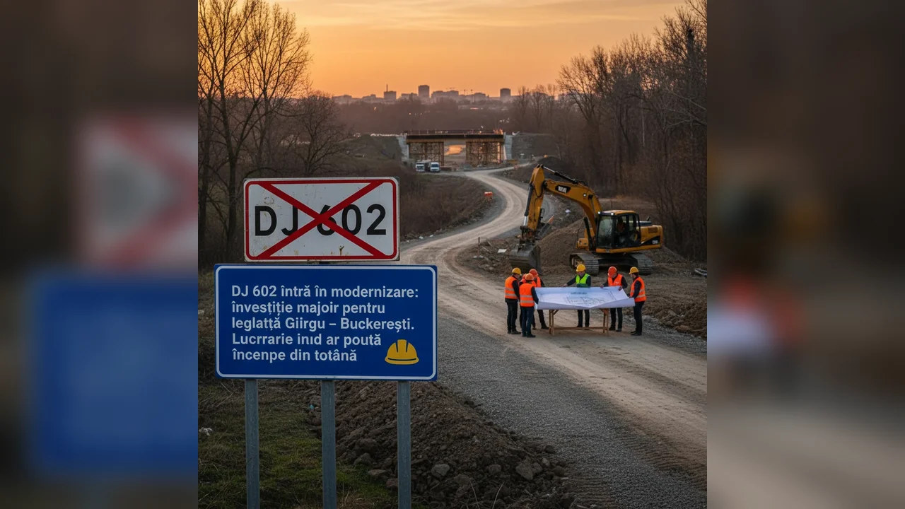 DJ 602 se modernizează: investiție importantă pentru Giurgiu – București