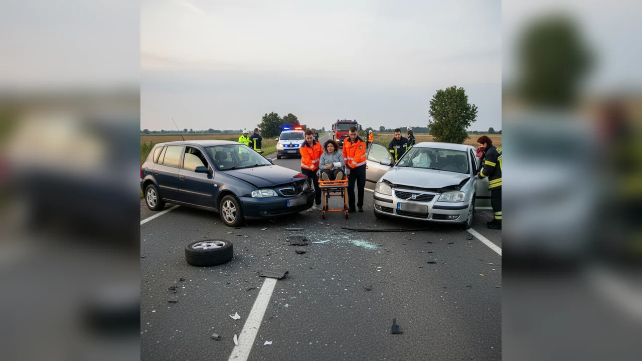 Două femei rănite într-un accident rutier pe DN5, în județul Giurgiu
