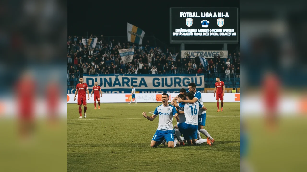 Dunărea Giurgiu obține o victorie impresionantă în primul joc oficial din acest an