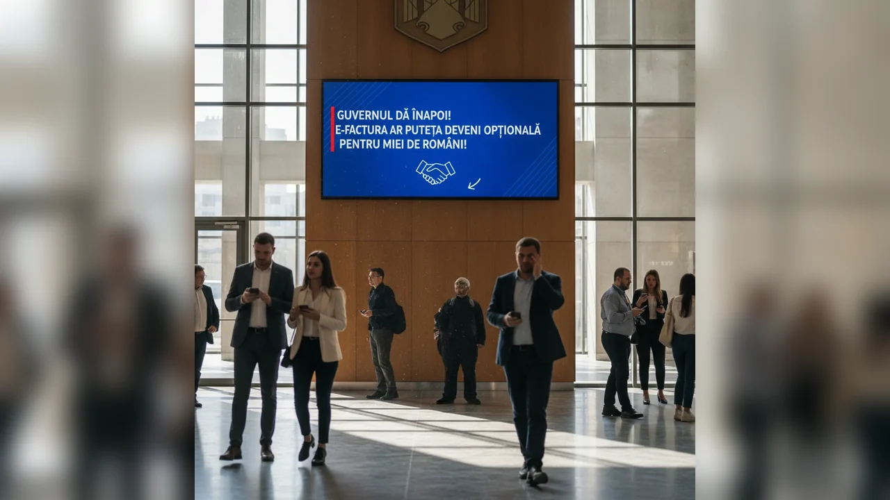 e-Factura ar putea fi opțională pentru mii de români