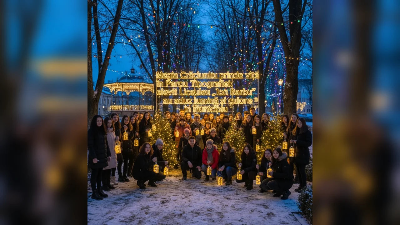 elevii Liceului Ion Barbu aduc culoare în municipiul nostru