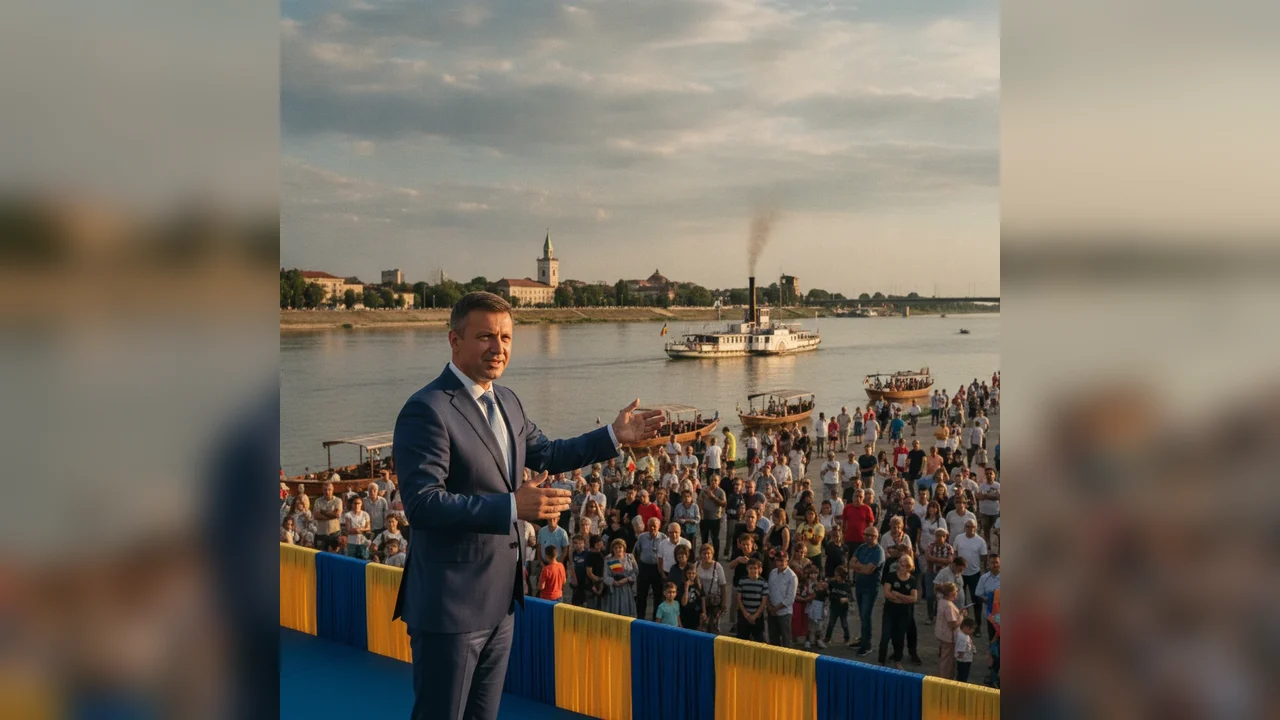 Eveniment Transfrontalier Impresionant pe Dunăre: Parada Ambarcațiunilor Unifică Giurgiu și Ruse