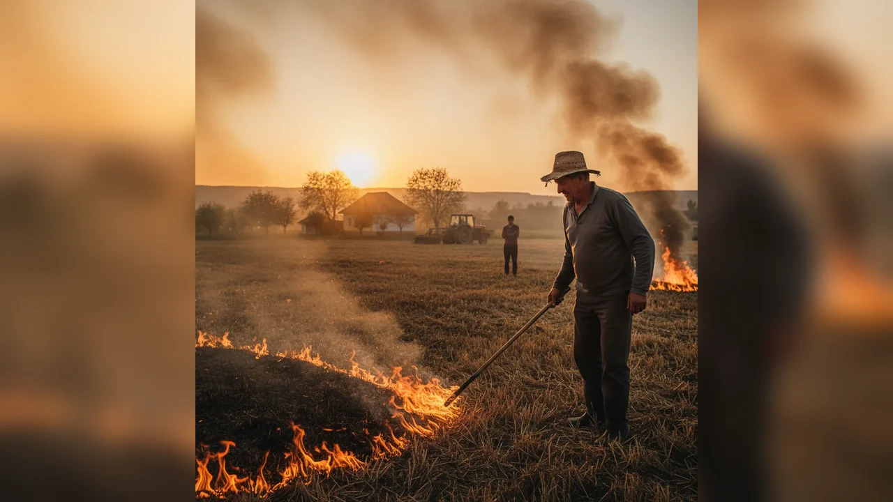 Fermierii care incendiază terenurile agricole intenționat vor fi excluși de la subvenții