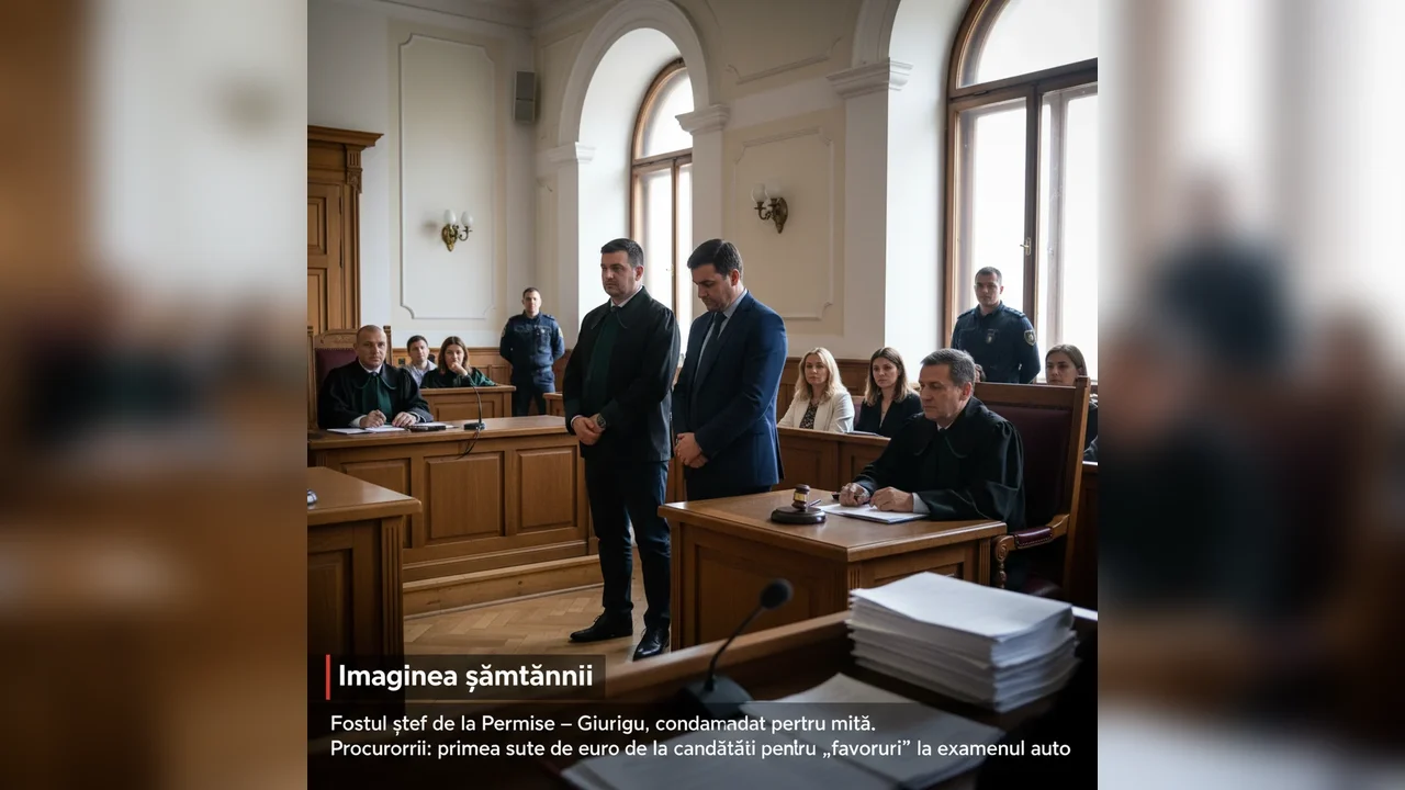 Fost șef la Permise din Giurgiu, condamnat pentru mită în examen auto