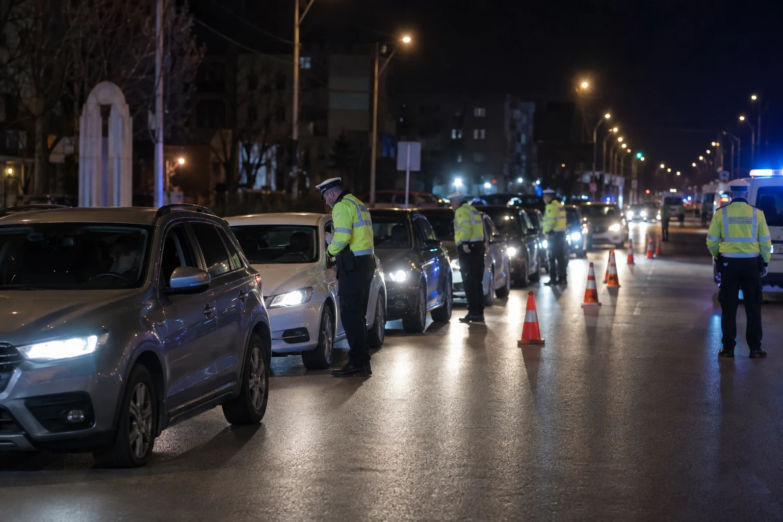 Giurgiu, noapte de 5 spre 6 septembrie: 306 amenzi, șofer fără permis cu 0,76 mg/l