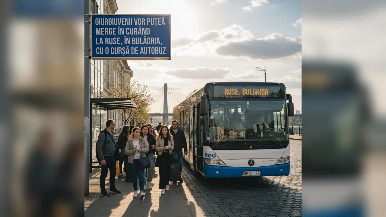 Giurgiuvenii vor avea în curând o nouă cursă de autobuz directă spre Ruse, Bulgaria