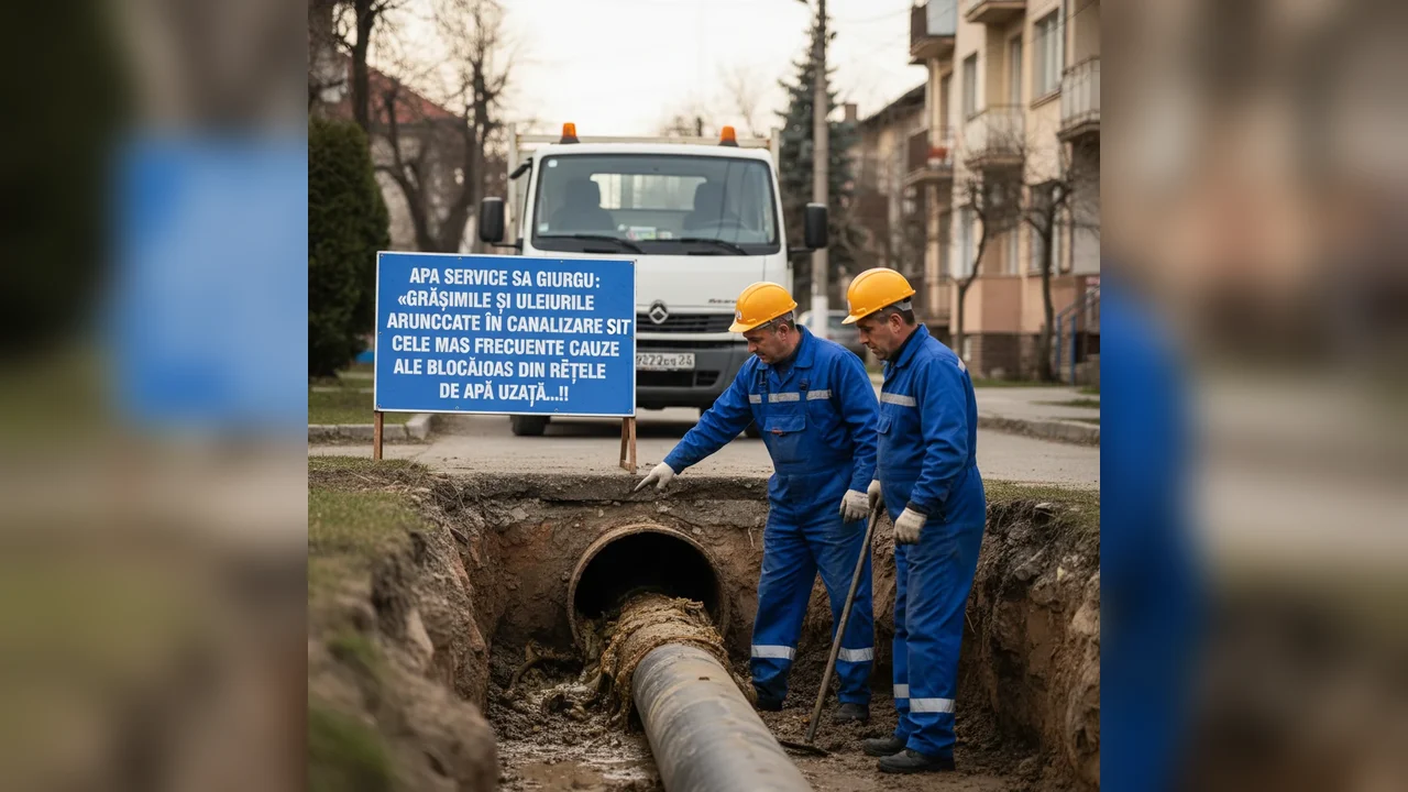 Grăsimile și uleiurile aruncate în canalizare cauzează cele mai multe blocaje în rețeaua de apă uzată