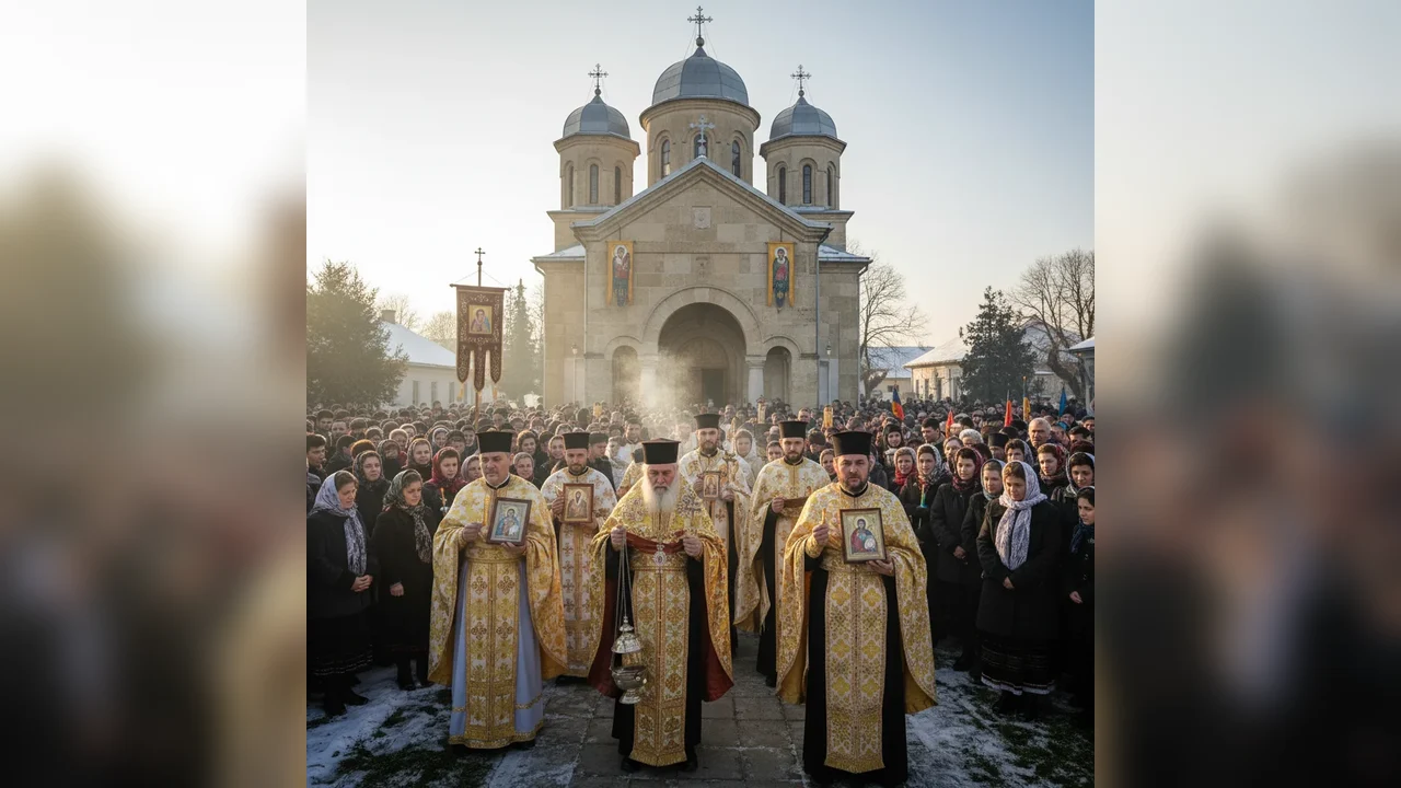 Hramul Sfântului Haralambie, prăznuit la Giurgiu la Biserica cu același hram