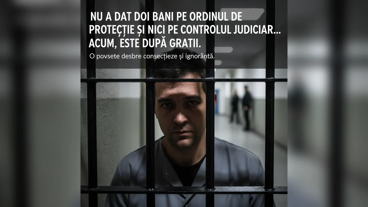 Ignorarea ordinului de protecție și a controlului judiciar îl aduce după gratii în localitate