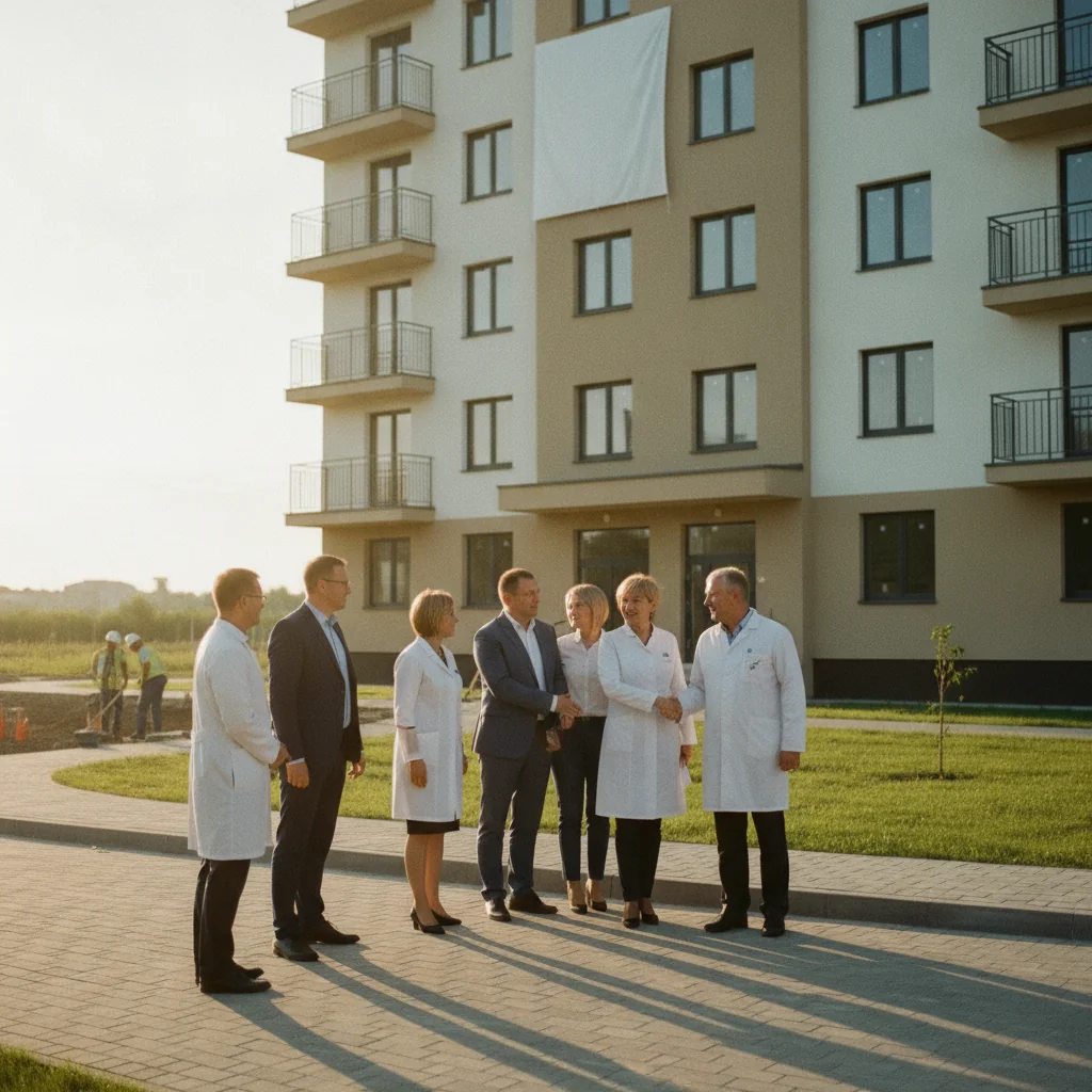 Infrastructura blocului ANL pentru tinerii specialiști în sănătate intră într-o nouă etapă la Giurgiu