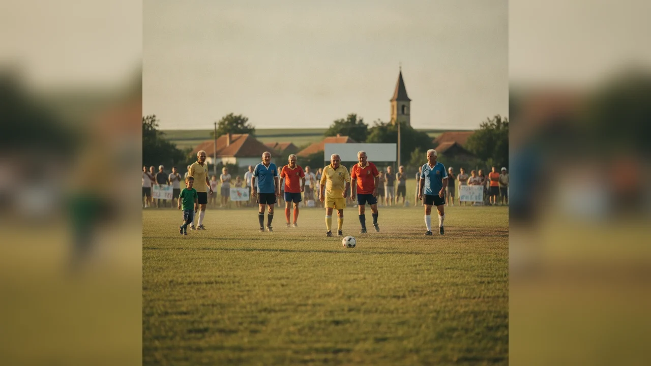 Legendele fotbalului din Vărăști s-au reunit pe stadionul local