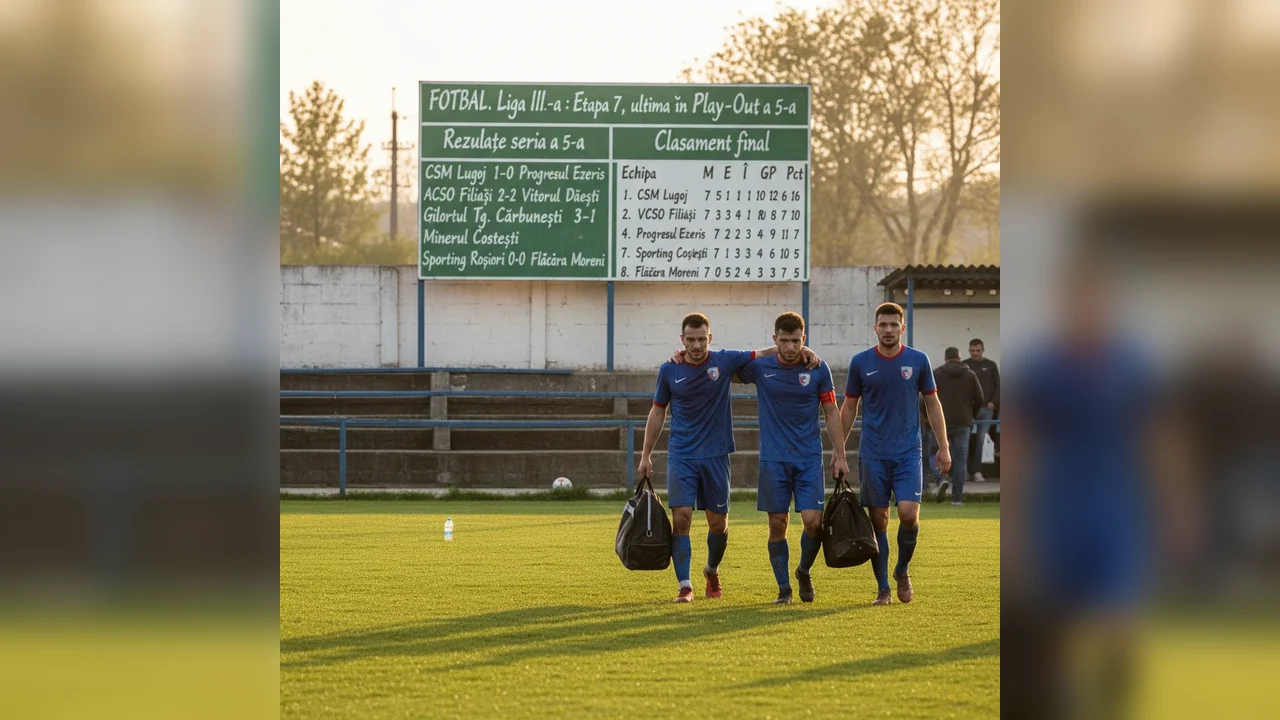 Liga III - Rezultate și Clasament Etapa 7 în Play-Out