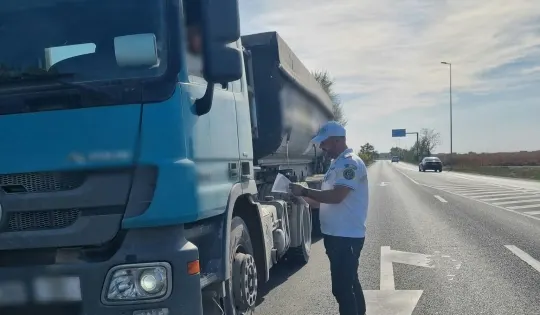 Mihăilești: 129 de sancțiuni la controale pe transportul de marfă