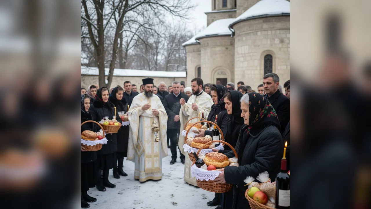Moșii de iarnă 2026: Sâmbăta Morților, prilej de pomenire în Giurgiu
