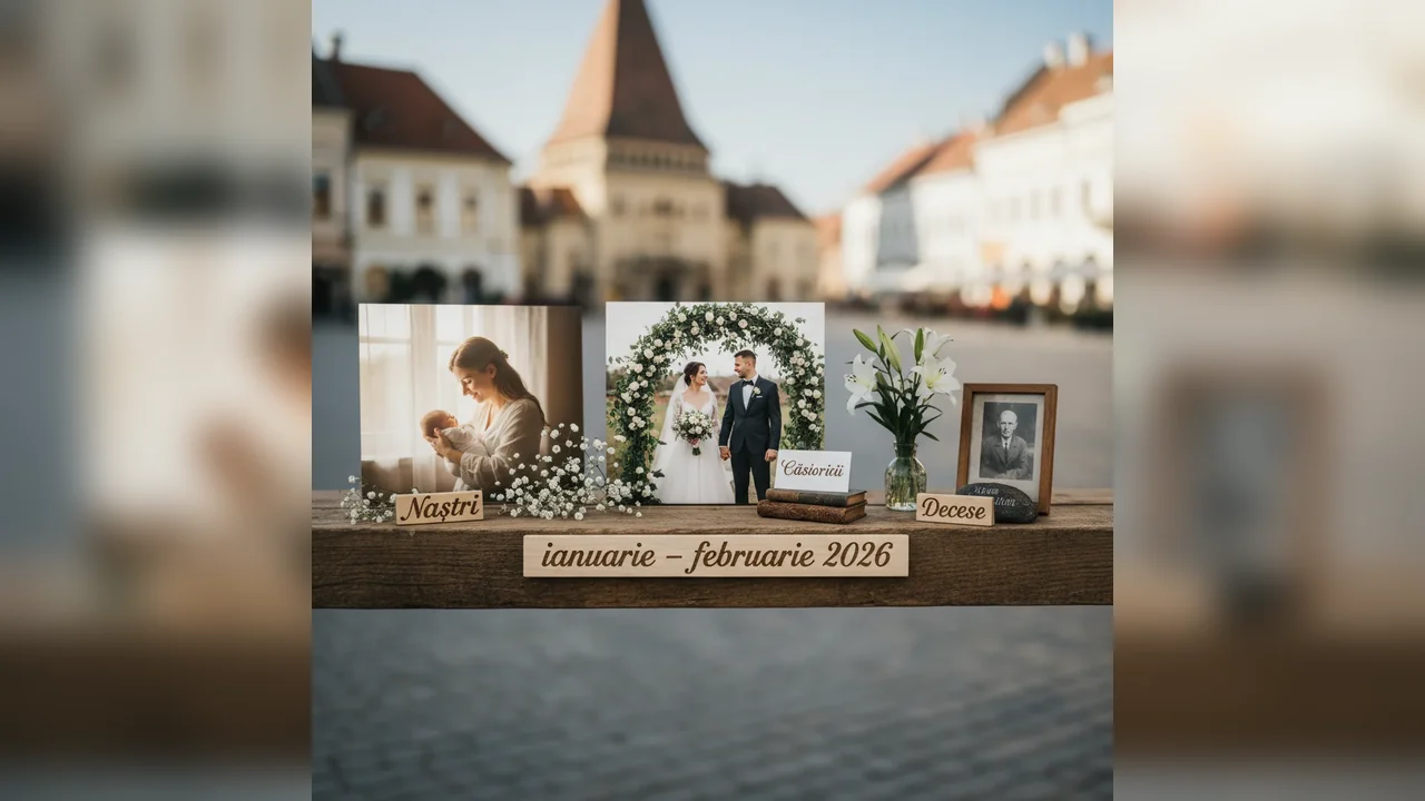 Nașteri, căsătorii și decese consemnate în perioada ianuarie-februarie 2026
