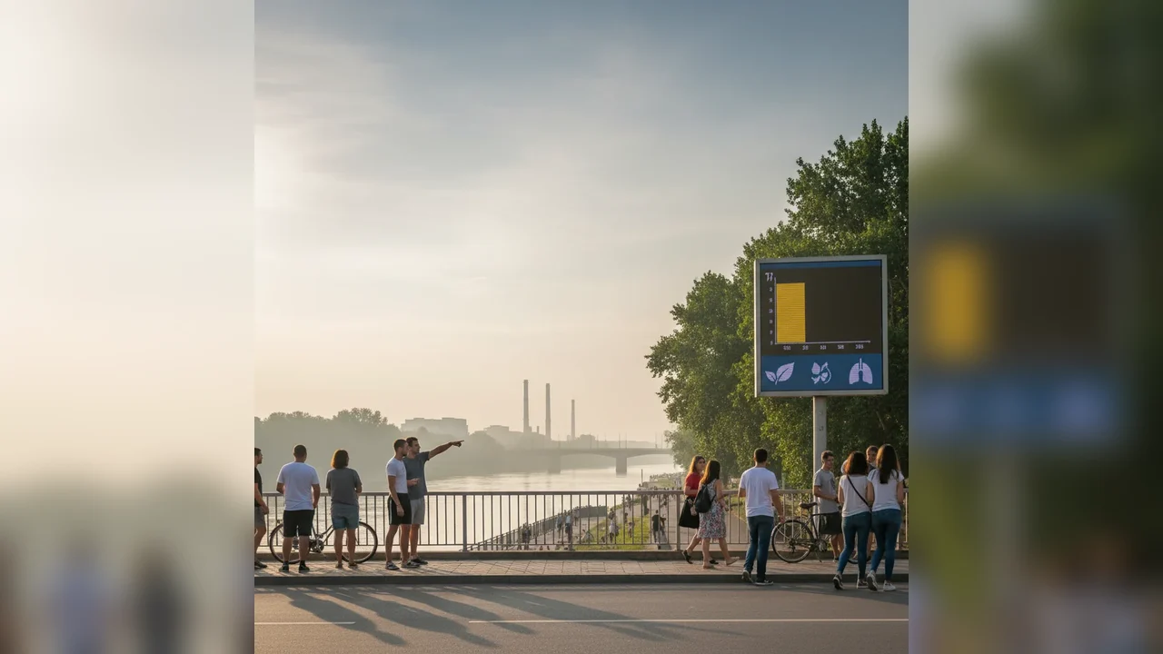Nivel moderat al calității aerului în Giurgiu pe 6 martie 2026