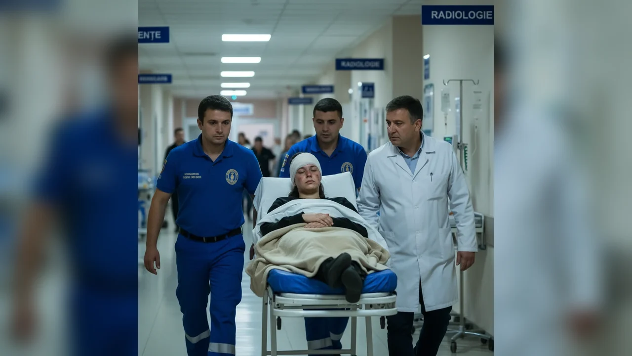 o tânără de 19 ani a fost dusă de urgență la spital în noaptea trecută