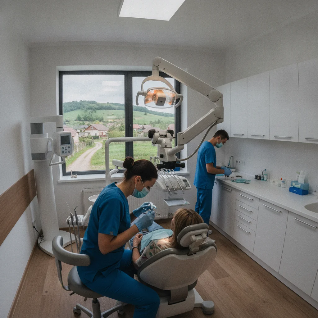 Oinacu investește în servicii medicale moderne: cabinetul stomatologic a fost dotat cu microscop dentar
