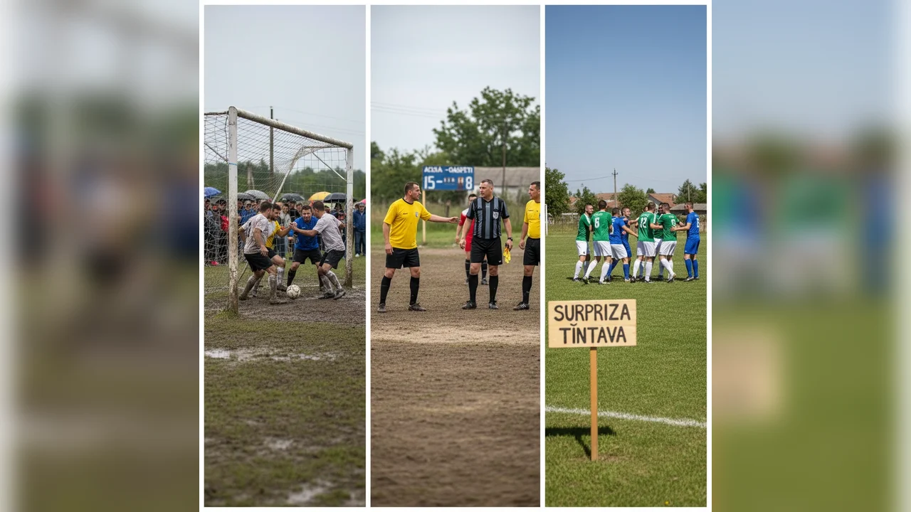 Play-out Liga a IV-a Giurgiu: scoruri surprinzătoare pe terenuri