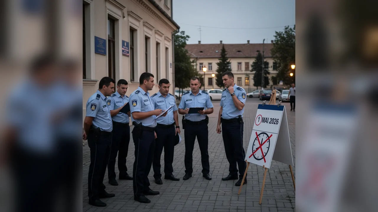 Poliția din Giurgiu renunță la serviciul de noapte din mai 2026