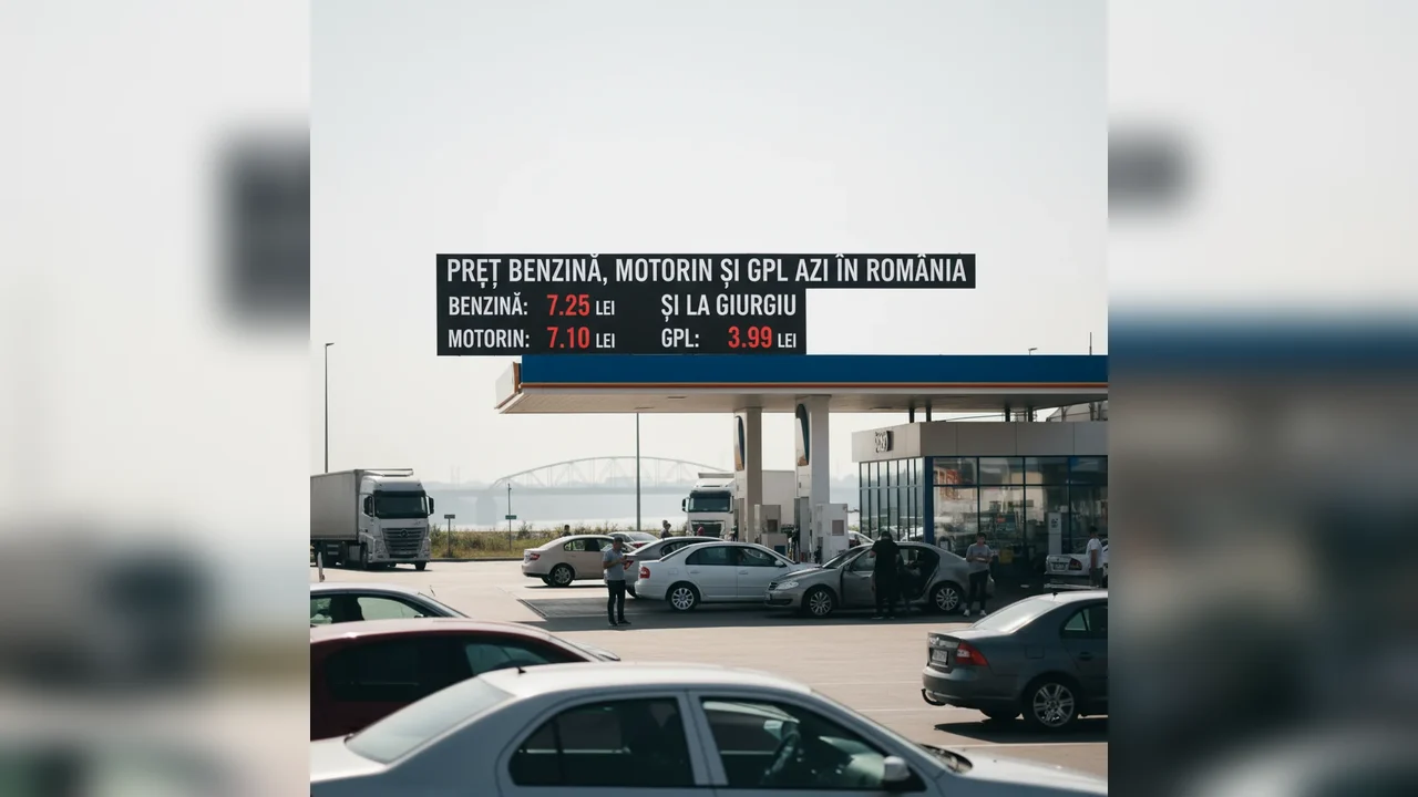 Prețul benzinei și motorinei azi în Giurgiu și România
