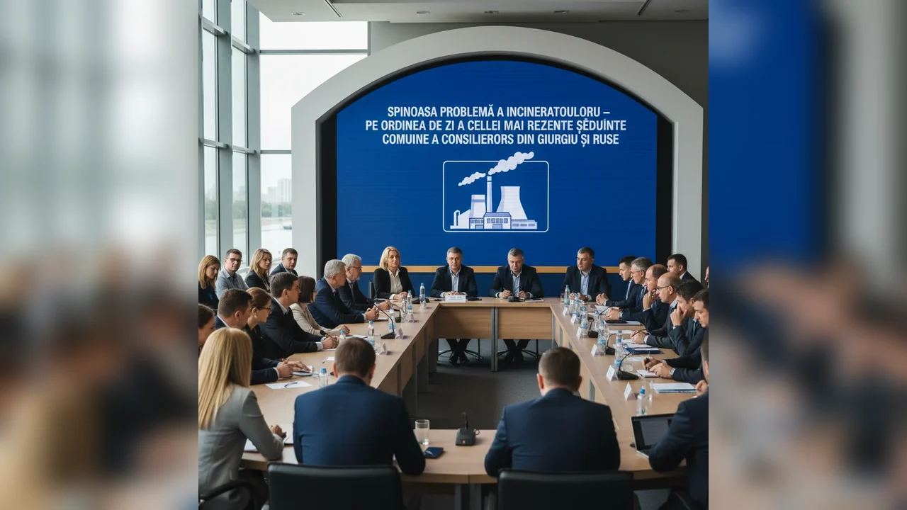 Problema Incineratorului, în Centrul Discuțiilor la Ultima Ședință Comună a Consilierilor din Giurgiu și Ruse