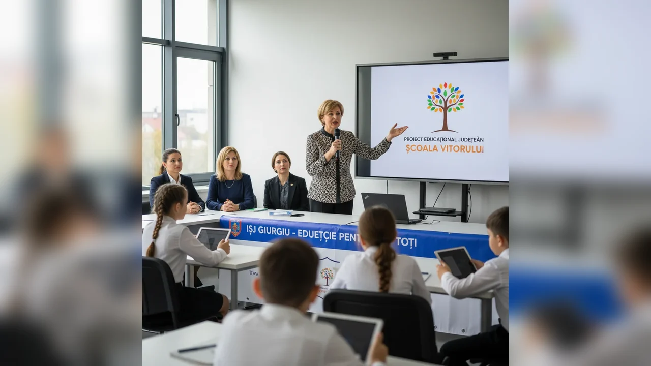Prof. Alina Meclea, inspector general IȘJ Giurgiu, dezvăluie cel mai important proiect educațional viitor în școlile din județ