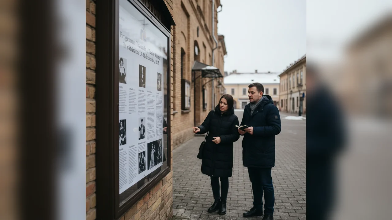 Programul săptămânal al Teatrului Tudor Vianu între 15 și 21 decembrie 2025