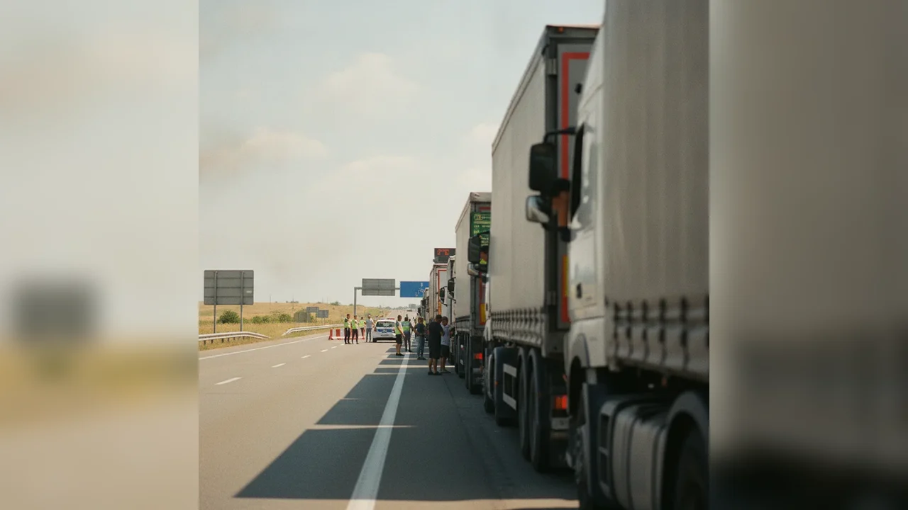 Restricții de circulație pentru camioane peste 20t lângă Ruse