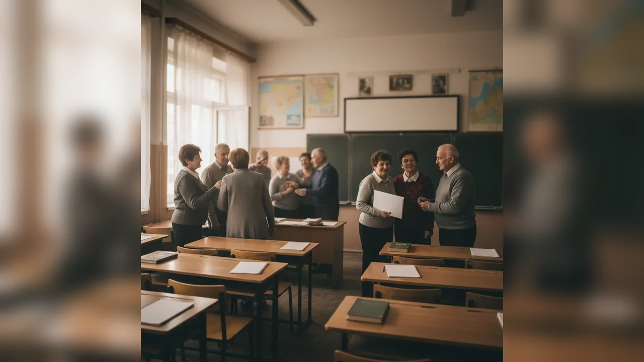 Reuniune emoționantă la Giurgiu: Promoția 1980 a Școlii Generale nr. 7, din nou în bănci după 46 de ani