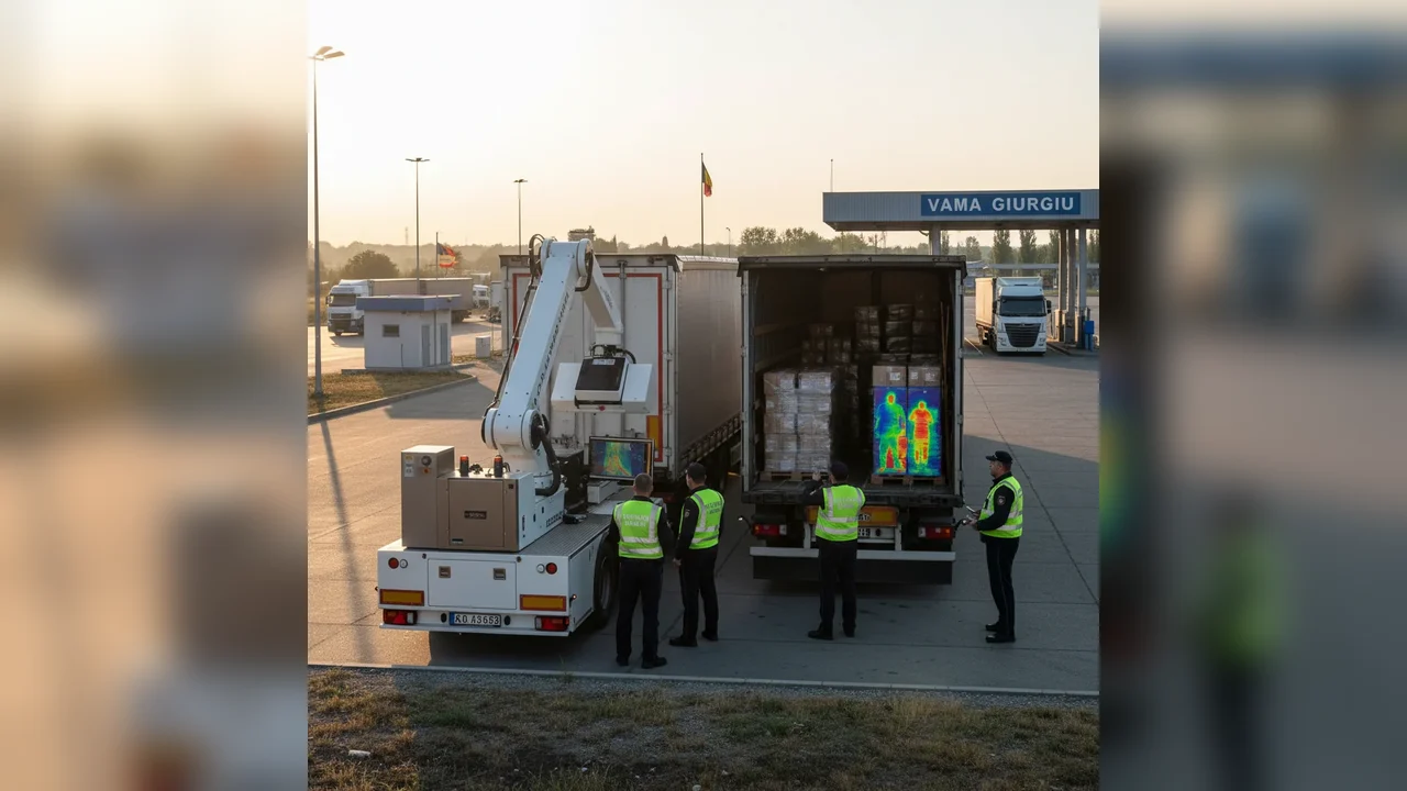 Scanerul detectează deșeurile ilegale și refugiații ascunși printre mărfuri