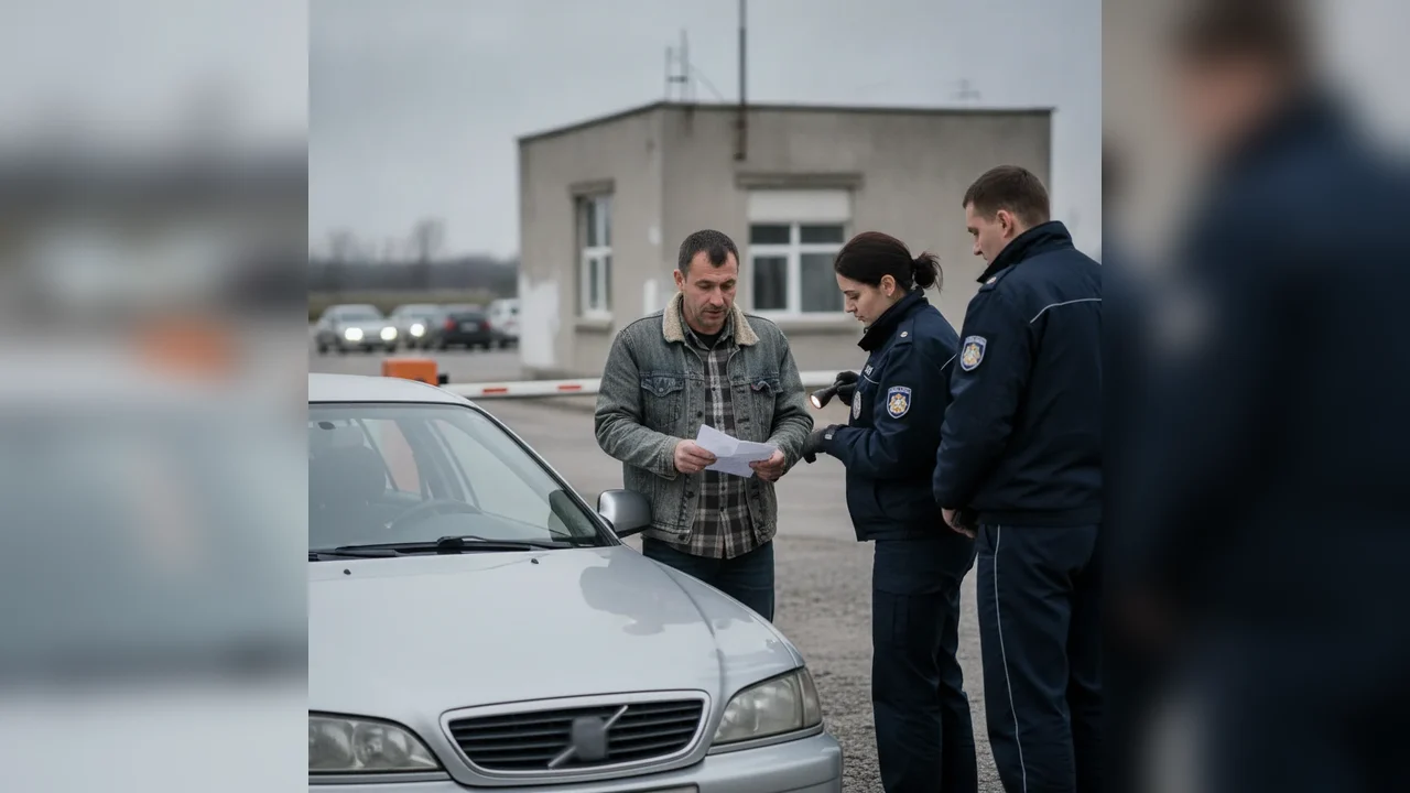Șofer cercetat pentru ITP fals la controlul Poliției de Frontieră