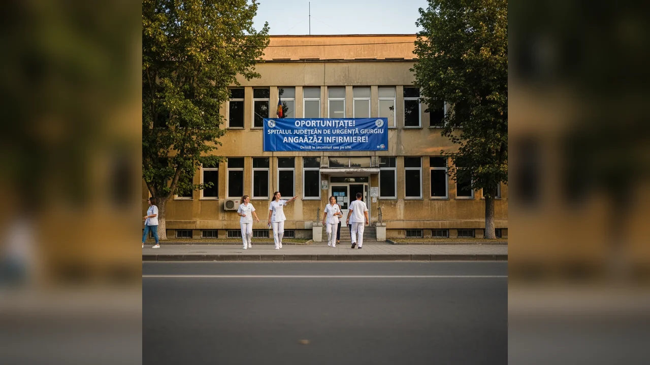 Spitalul Județean de Urgență Giurgiu angajează INFIRMIERE – Oportunitate de job locală!