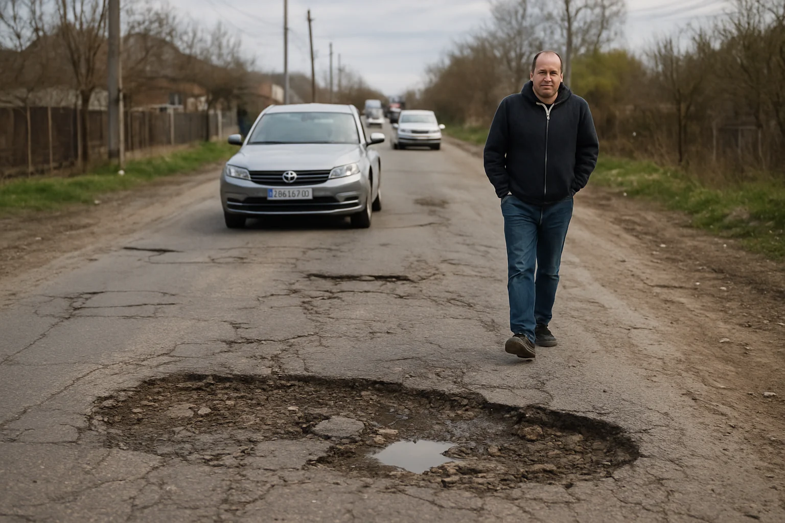 Starea infrastructurii rutiere în Giurgiu în aprilie 2026