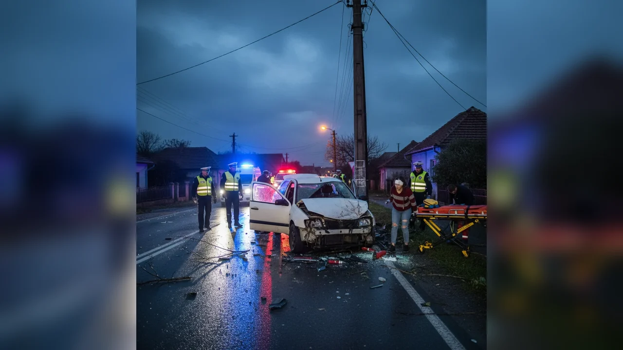 Tânără de 19 ani transportată de urgență la spital