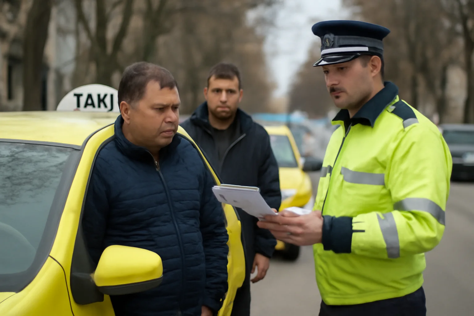 Taximetriști din Giurgiu depistați în neregulă de poliție