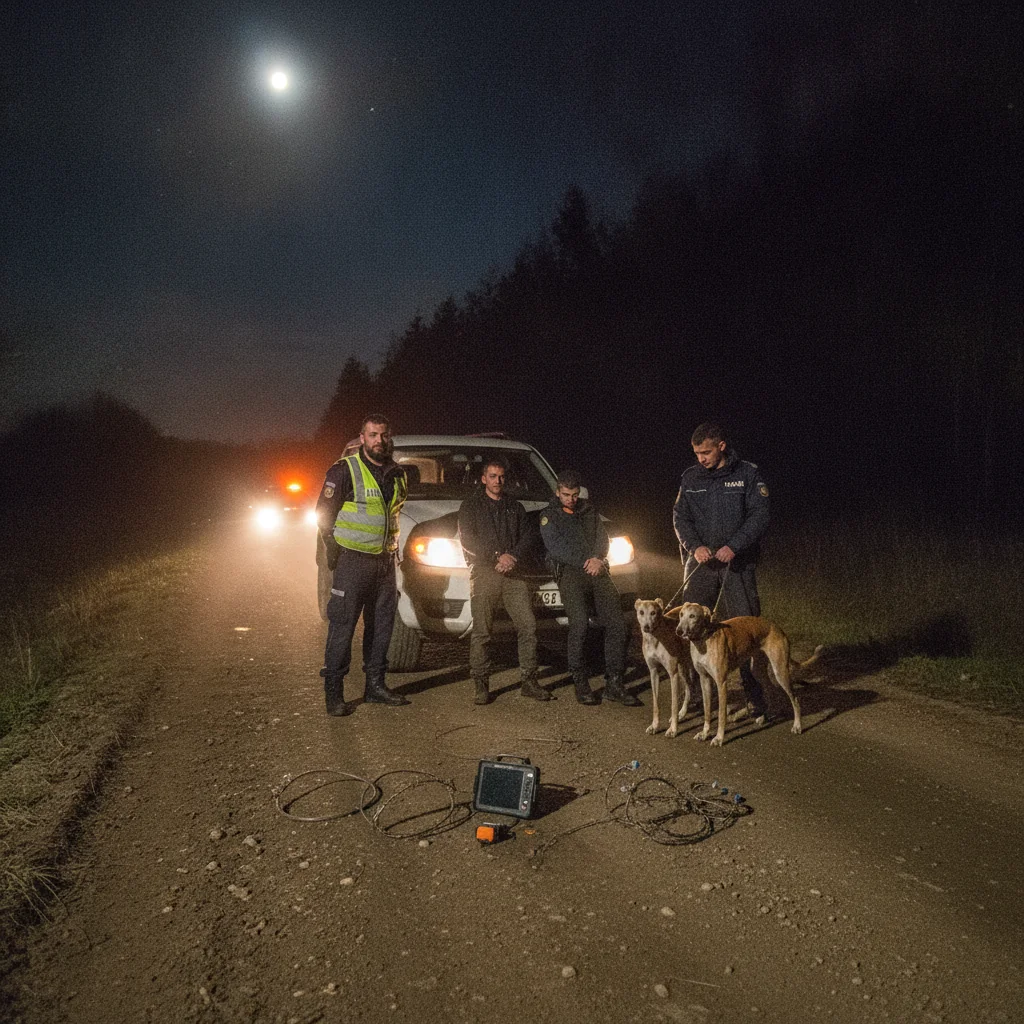 Trei bărbați, prinși la braconaj în Teleorman după o urmărire nocturnă