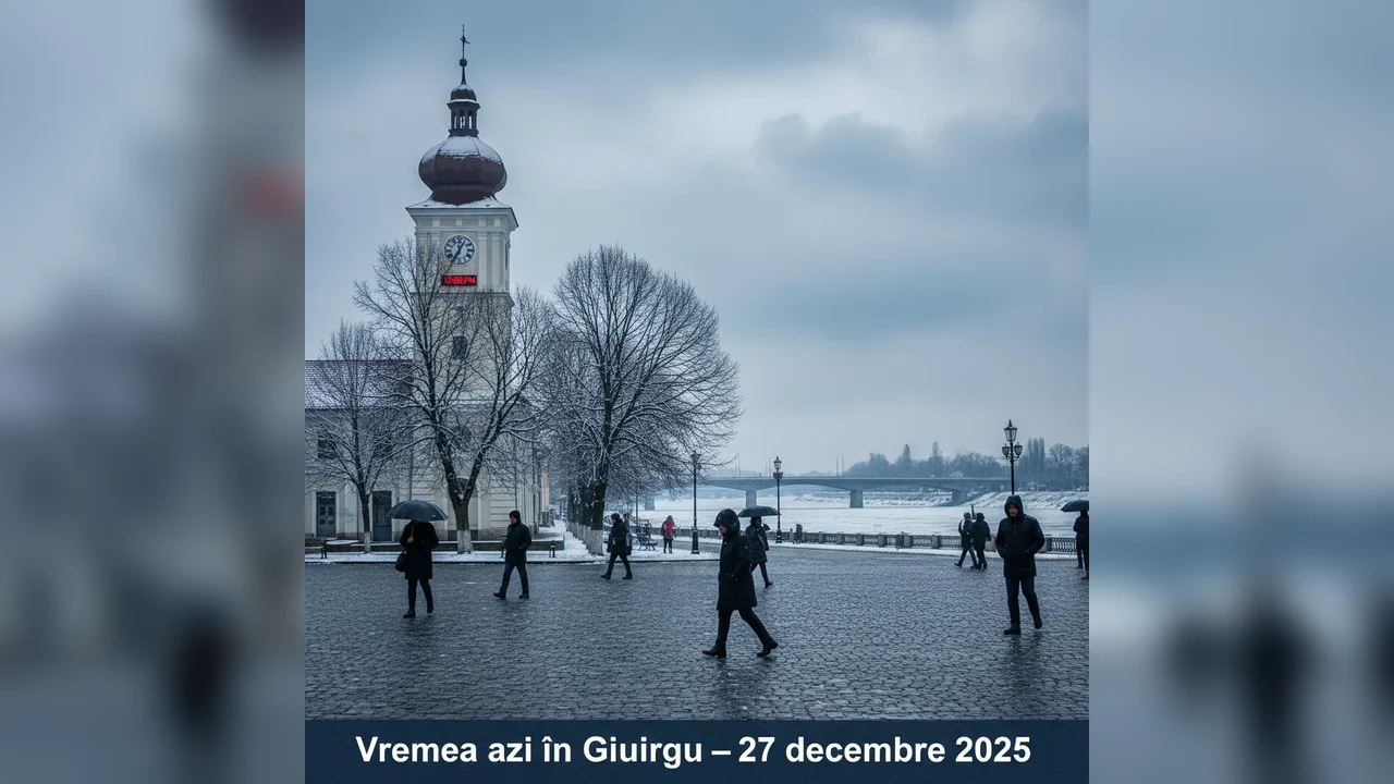 Vremea azi în Giurgiu – 27 decembrie 2025
